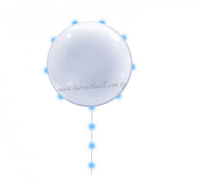 Cool Blue LED Bubble Balloon